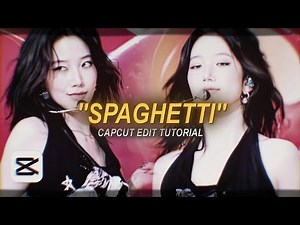 "SPAGHETTI" tiktok trend edit tutorial - capcut