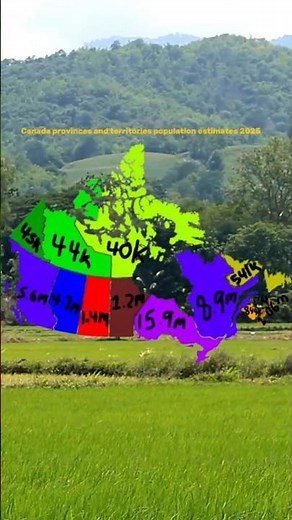 Canada provinces and territories population estimates 2025 #maps #canada #geography