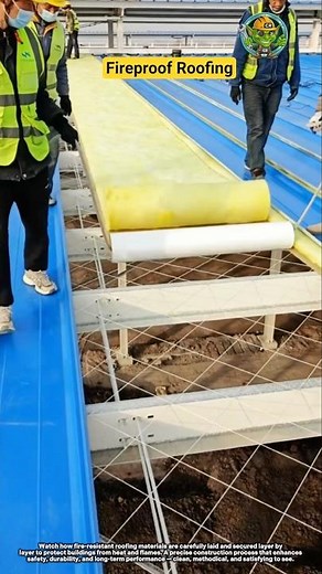 Fireproof Roofing Installation Process 🔥🏠 | Safety-Focused Construction