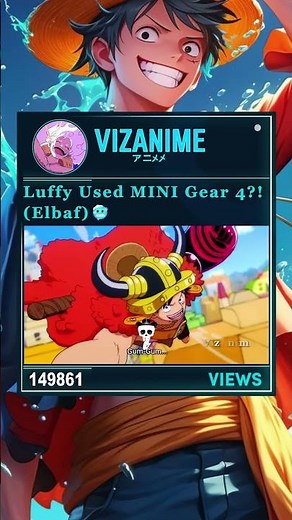 Luffy Used MINI Gear 4! 😳🔥 Elbaf #onepiece #anime #luffy