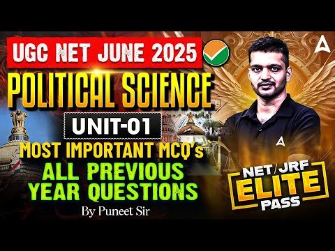 UGC NET Political Science Unit 1 | Political Theory All Previous Year Questions By Puneet Sir