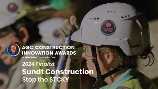 Sundt Construction, Inc. won this year's first place #InnovationAward, demonstrating the ability to develop solutions for real industry challenges. Check out their Stop the STCKY program in the video below, and to find out more about this awards program click here: https://www.agc.org/about-us/awards-recognition-programs/agc-innovation-awards Autodesk Construction Cloud | Associated General Contractors of America