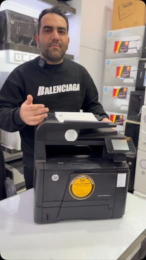 ‎پرینتر/دستگاه کپی/ماشین های اداری‎ on Instagram‎: "پرینتر HP LaserJet Pro MFP M425dn یک پرینتر لیزری چندکاره است که برای محیط‌های کاری با حجم بالا طراحی شده. این دستگاه با سرعت ۳۵ صفحه در دقیقه، رزولوشن چاپ ۱۲۰۰x1200 dpi و چاپ دو رو خودکار، به شما این امکان را می‌دهد که کارهای چاپی خود را با کیفیت بالا و سرعت انجام دهید. همچنین، با قابلیت اتصال از طریق USB، شبکه و چاپ بی‌سیم، به راحتی می‌توانید از هر دستگاهی چاپ کنید. مشخصات اصلی: • سرعت چاپ: ۳۵ صفحه در دقیقه • رزولوشن چاپ: ۱۲۰۰x1200 dpi • چاپ