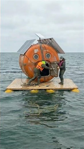 We Found This Floating Capsule in the Sea… 🏠 Then Built a Home Inside
