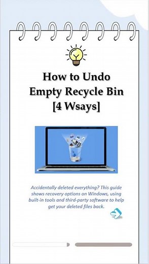 Emptied Your Recycle Bin by Mistake? Here’s How to Undo It!#recyclebin #datarecovery