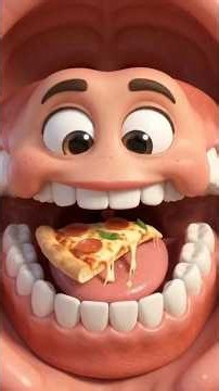 🍕😳 What Happens Inside Your Body After Eating Too Much Pizza #HumanBodyFacts #3DAnimation