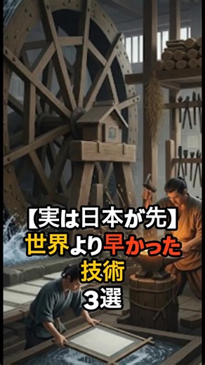 ChronoMyst 【クロノミスト】 on Instagram: "【実は日本が先】世界より早かった技術3選#日本技術 #古代技術 #世界最先端 #都市伝説 #歴史の裏側"