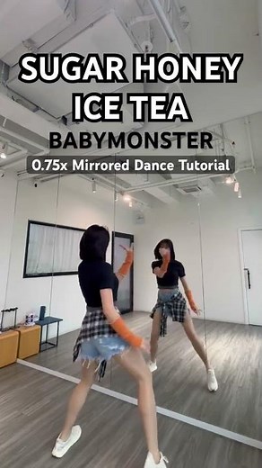 SUGAR HONEY ICE TEA | BABYMONSTER | 0.75x Mirrored Dance Tutorial #sugarhoneyicetea #babymonster