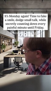 It’s Monday again! Time to fake a smile, dodge small talk, while secretly counting down every painful minute until Friday. If you know, you know. Share this with your work bestie! Follow @workdaystruggles for more relatable and funny work memes. #relatableworkmemes #mondayblues #mondaymood #countingdowntofriday #workhumor #officelife #fakesmileclub #overit #workstruggles #weekendplease #corporatelife #survivetheweek #worklife Monday work struggles, counting down to Friday, funny Monday quotes, r