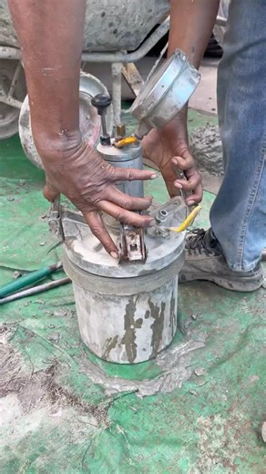 Concrete AIR test before casting #construction #shorts #building #civilengineering