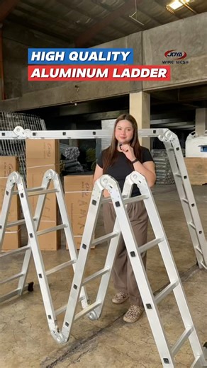 58K views · 273 reactions | 12FT - 16 FT - 20 FT ALUMINUM LADDER FOLDABLE LADDER HEAVY DUTY AND MULTIFUNCTIONAL. For inquiries and/or orders message us now✉️Sterling, Iba, Meycauayan Bulacan #aluminumladder #aluminumfoldableladder #foldableladder #ladder #HeavyDutyLadder #HeavyDuty #multifunctionalladder #multifunctional #hardware #tools #outdoortools #construction #housingproject #project #repair #DirectSupplier #manufacturer | Joya Wire Mesh | Facebook