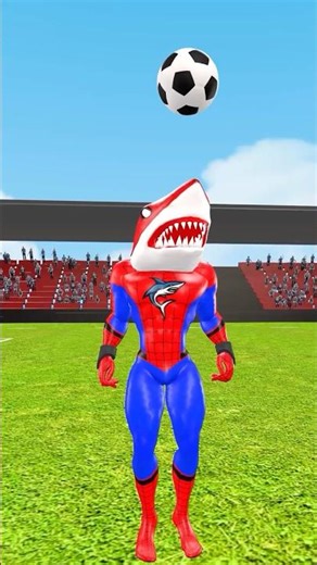 Shark Spider Man juggling a ball to the music vs Zootopia 2 #shorts