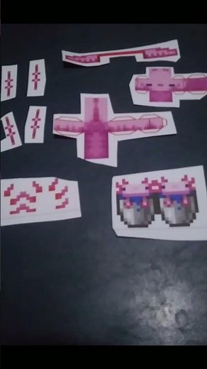 Minecraft Axolotl #papercraft
