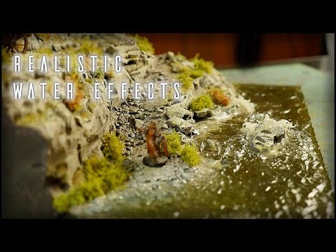 "How To" Realistic river water with SPLASH effects! *Diorama*
