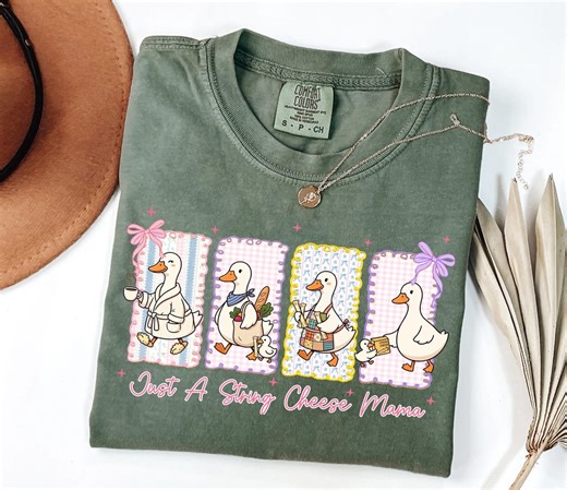 Comfort Colors Just A String Cheese Mama Shirt, Silly Goose Tee, Mother's Day Gift, Mama Goose Sweatshirt, Mama Holiday Outfit - Etsy