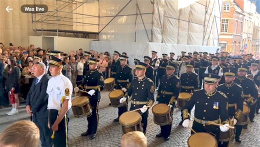 A great privilege and honour to play at the Menin Gate tonight. | Kilcluney Volunteers Flute Band