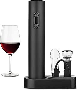 Wine Opener Electric Wine Opener Set Wine Bottle Opener Set Battery Wine Electric Opener with Foil Cutter Vacuum Preservation Stoppers Wine Dispenser