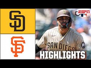 San Diego Padres vs. San Francisco Giants | Full Game Highlights | ESPN MLB