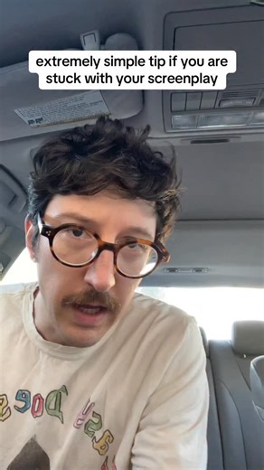 Nicolas Curcio on Instagram: "A helpful tip if you’re stuck with your screenplay #screenwriting #hollywood #film #writing #writer #screenwriter"