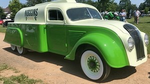 The ‘Noggins Cider Truck’ started as a 1934 DeSoto Airflow four door sedan | Bad Chad