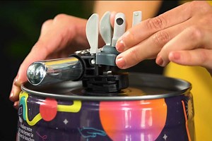 Drink Up, l'invention d'une tireuse à bière portable qui remplit les verres par le fond