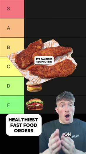 Ranking the Healthiest Fast Food Orders #fastfood #healthyeating