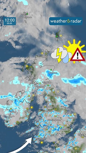 All eyes on the LightningRadar with a risk of thunderstorms tracking northwards today! ⚡ https://to.weatherandradar.co.uk/LightningRadar #weatherforecast #thunderstorm #thunder #lightning | Weather & Radar UK / Ireland