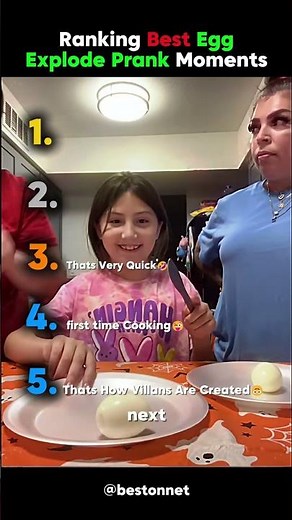 Ranking best egg explode prank moments.