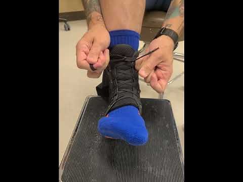 Lace up ankle brace (laso) fitting instructions