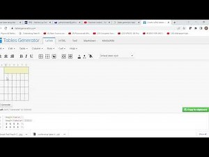 How to make Difficult table in latex in 5 min