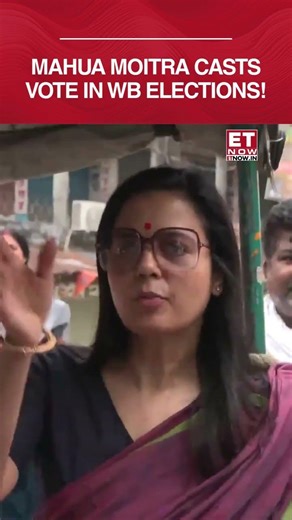 West Bengal Elections 2026: TMC MP Mahua Moitra Casts Vote in Nadia #shorts #westbengalelections