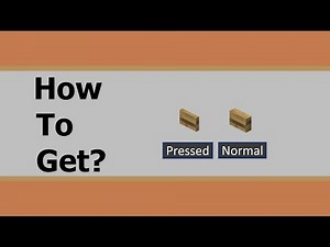 How to get Pressed Buttons and Presure Plates in Minecraft