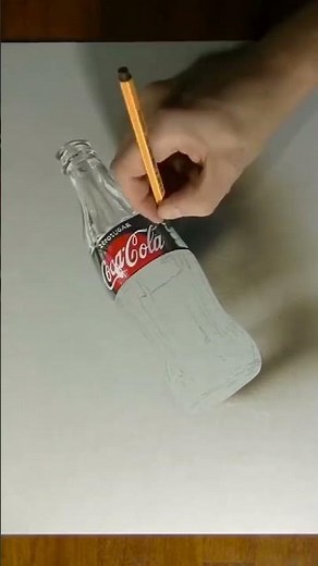 Realistic Glass Bottle Drawing | Easy Step-by-Step Sketch with Shadow | Pencil Art Tutorial
