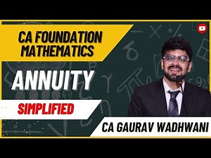 L8 | Annuity Applications explained | Time Value of money made easy | CA foundation ICAI | Lecture 8