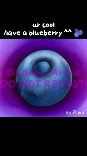 Blueberry Speedart 🫐 #speedart #ibispaint #blueberry #lankyartsie #art #fypシ