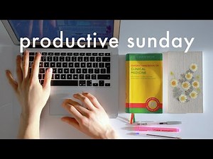 a productive sunday at home