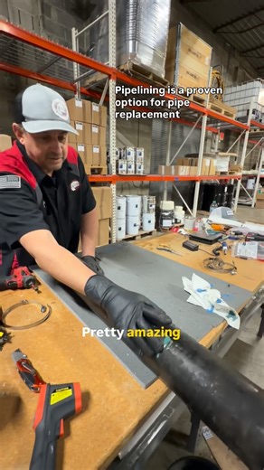 TrenchlessBoss on Instagram: "We’re always amazed at the problems solved by trenchless pipelining 👊 While making some display samples, we realized this harvested pipe was worse than we thought. Sure, the massive crack down an entire side was obvious, but there was a hidden issue - a crack on the opposite side. Since pipelining essentially creates a new line within the damaged pipe, it sealed and restored areas that were hidden problems. Want to learn how to repair pipes without digging or repla