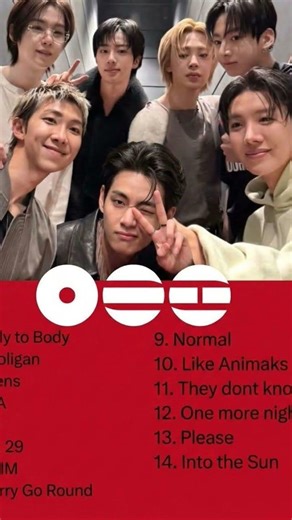 lista de las nuevas canciones de BTS