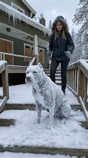 Frozen in place, unable to move…the cold had almost taken everything from him. Until someone stepped in and changed his fate ❤️It’s probably AI, but it still feels heartwarming. 🥺