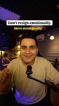 Don’t resign emotionally. Move strategically. 💯 #shorts #jobs
