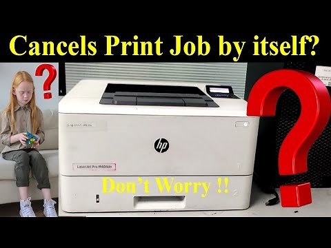 Hp Printer cancels print job by Itself
