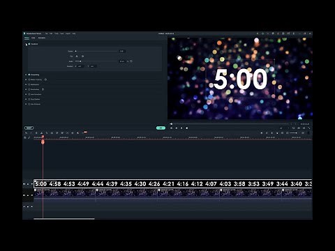 How to make a countdown timer in Filmora