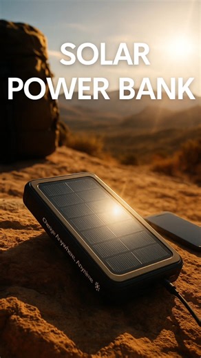 Solar Power Bank for Travelers | Charge Anywhere with Sunlight #shorts #uploadyoutubevideos