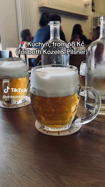 Best beer pubs in Prague? 🍻 It’s summer, which means one thing: time to cool down with an ice-cold beer. We went on a proper pub crawl and rounded up our favourite classic spots for that true “ZOO” beer experience: 📍 U Černého vola — 49 Kč (Kozel), 69 Kč (Pilsner) 📍 Kuchyň — from 68 Kč (Kozel or Pilsner) don't skip the tartare or fried carp 📍 U Hrocha — 56 Kč (Pilsner) 📍 U Zlatého tygra — 68 Kč (Pilsner) 📍 U Zlatého slona — from 45 Kč (Kozel or Pilsner) 📍 Lokál Dlouhááá — from 55 Kč (Pils