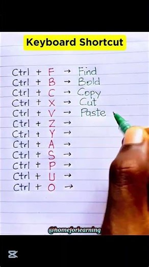 Keyboard Shortcuts ✍️⌨️ #keyboard #windows #computer #shortcutkeys #LearnEnglish #vocabulary #shorts