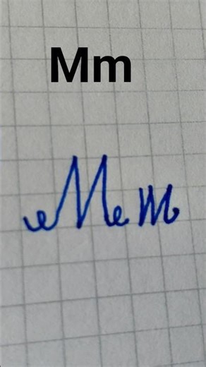 How to write capital and the small letter "Mm" in cursive writing#cursive_handwriting_practice#
