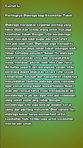 CONTOH TEKS DESKRIPSI EKSPOSISI