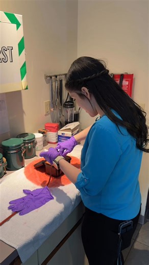 Today local AT&T FirstNet representatives stopped by for several hours to offer staff information on promotions, benefits and upgrades. While they were here, we took the opportunity while training our staff to ask them if they wanted to learn some life-saving Stop the Bleed skills. Deb AT&T representative in this video, did not hesitate and jumped right in to play with our new realistic bleeding simulator | Calex Ambulance Service