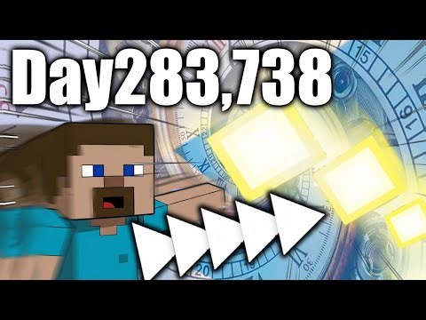 MINECRAFT, But Time Keeps Getting FASTER and FASTER !!!