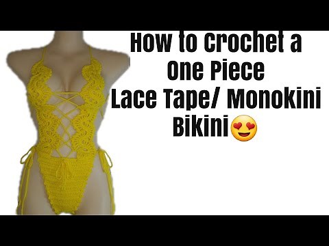 How to Crochet Monokini One-piece Lace/ Bikini